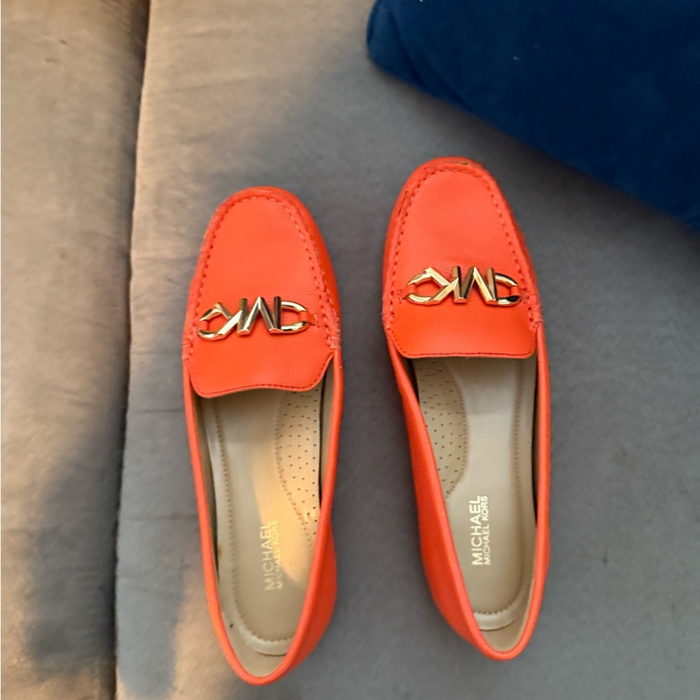 Michael Kors Bright Orange Flats